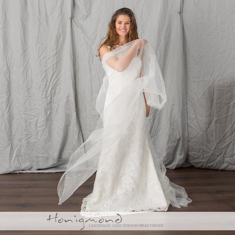 Vintage Boho Brautkleid Spitze Tuell