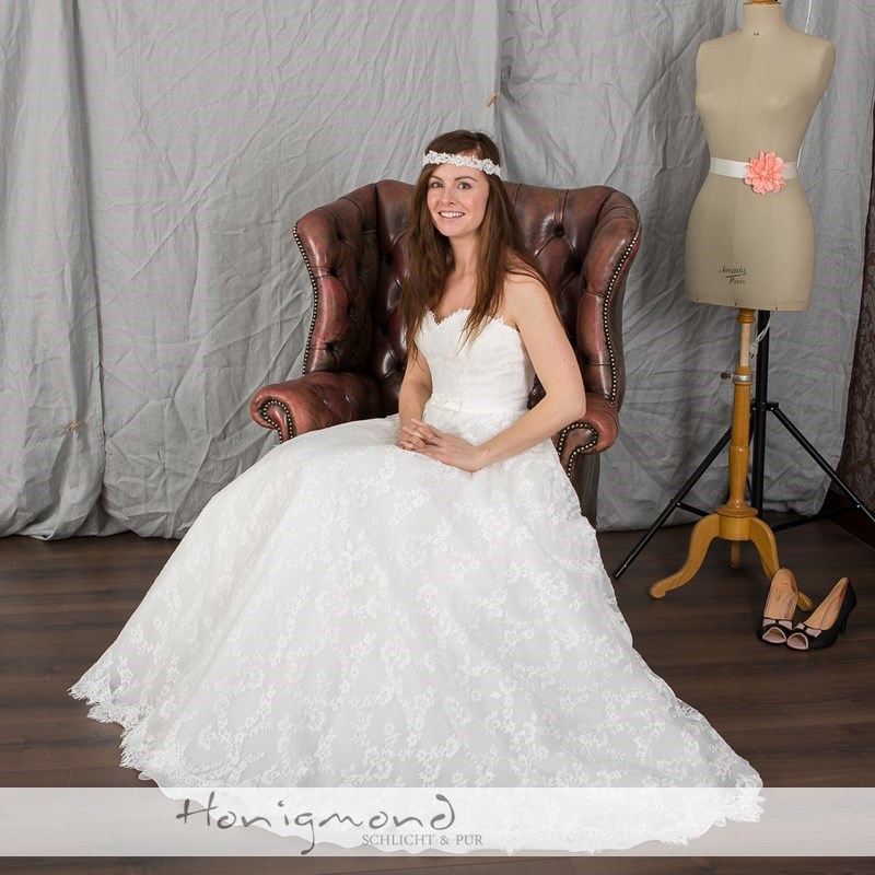 Chiffon Abendkleid lila