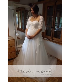 Brautkleid Schwangerschaft elfenbein
