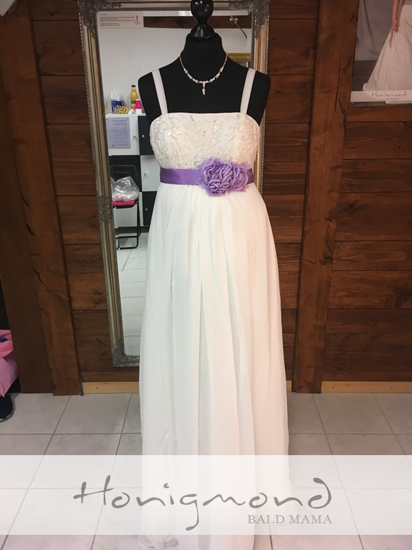 Schwanger Brautkleid ivory Träger