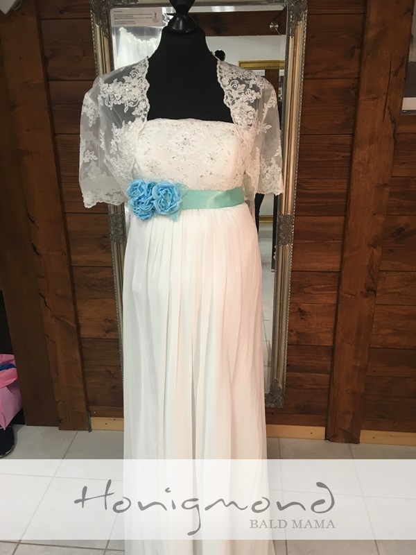 Schwanger Brautkleid ivory Träger