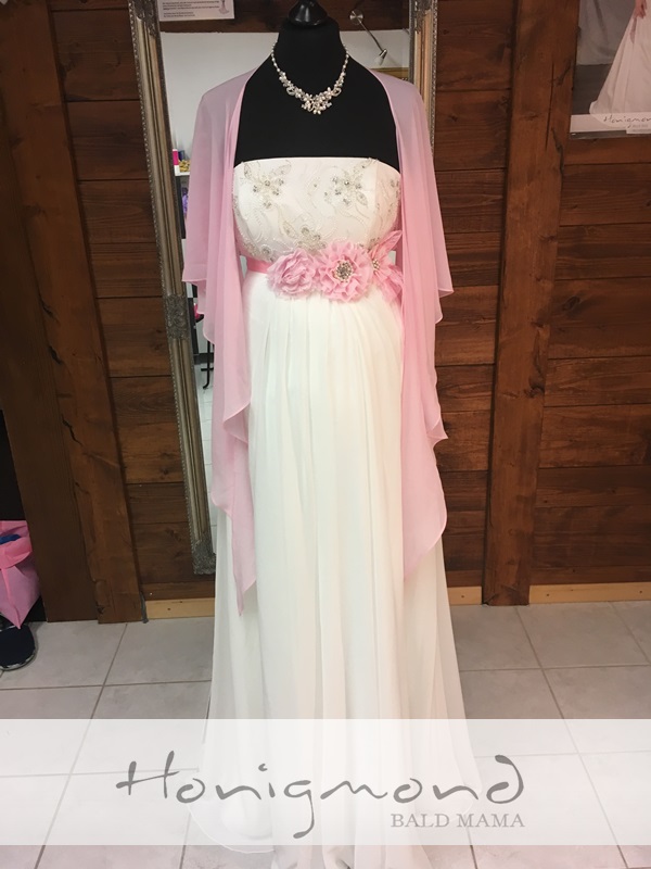 Schwanger Brautkleid ivory Träger