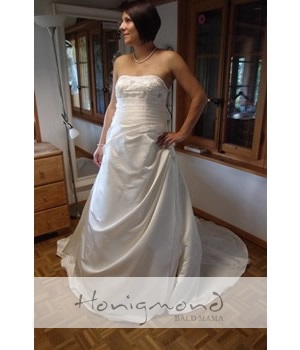 Schwangerschafts-Brautkleid Satin