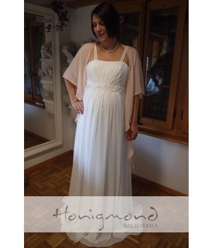 Brautkleid schwanger heiraten ivory